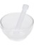 Cam Havan Tokmaklı 90 mm - Havan ve Eli - 1 Set/Paket - Isı ve Kimyasala Dayanıklı 1