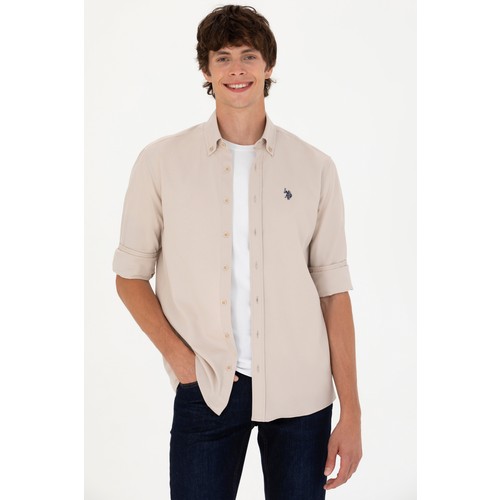 U.S. Polo Assn. Erkek Taş Desenli Gömlek 50266110-VR049