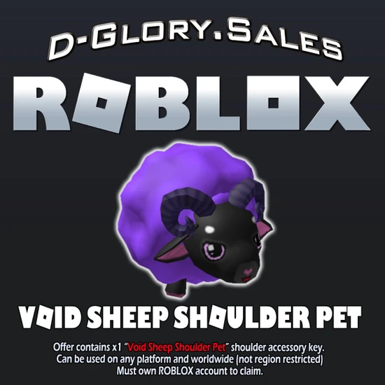 Roblox : Void Sheep Shoulder Pet - Roblox Key