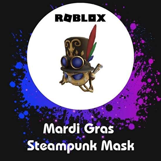 Roblox : Mardi Gras Steampunk Mask - Roblox Key