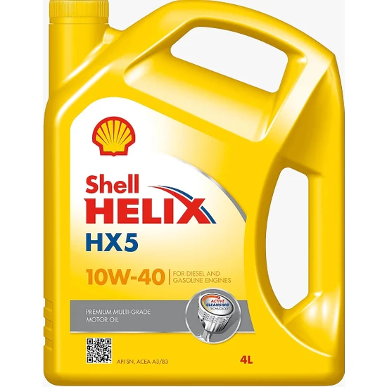 Shell Helix Hx5 Sn 10W-40 4 Litre Motor Yağı ( Üretim Yılı: 2023 )