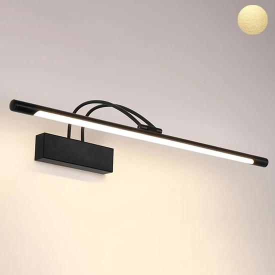 Full Reyon 10  Watt 43 cm Oynar Başlı Flüt Aplik, Beyaz Işık Ledli Metal LED Aplik, Yatakbaşı, Ayna,tablo Aplik