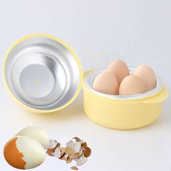 Romantic Night Yumurta Kaynatıcı, Mikrodalga Için Taşınabilir Yumurta Pişirici, Sevimli Kompakt Tasarım Hızlı Yumurta Kazanı 4 Yumurta Kapasitesi, Mutfak Yumurta Kazanları (Yurt Dışından)