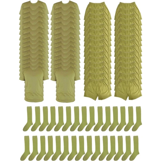 Mrc Tactical Iç Giyim Seti Don-Fanila-Çorap Seti 30'lu Set
