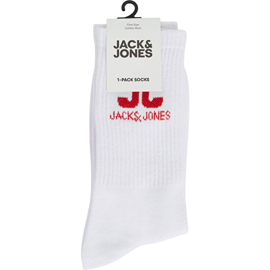 Jack & Jones Kırmızı Erkek Çorap 12240976_JACJJ Logo Tennıs Sock