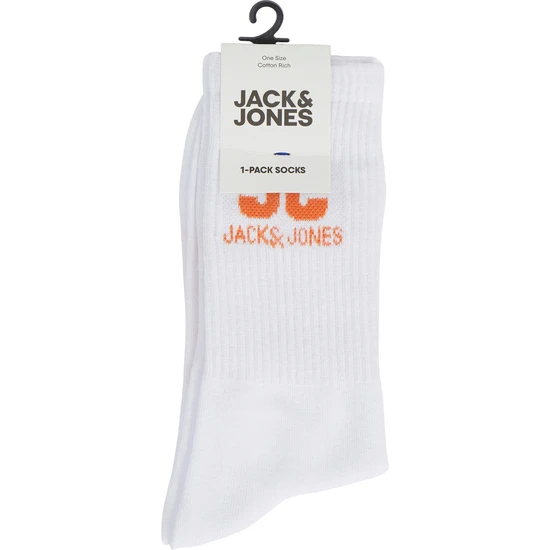 Jack & Jones Turuncu Erkek Çorap 12240976_JACJJ Logo Tennıs Sock