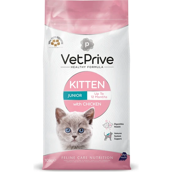 Vet Prive Yavru Kedi Maması Tavuklu 10 kg