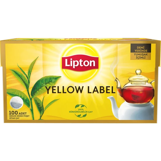 Lipton Yellow Label Demlik Poşet Çay 3.2gr 100lü