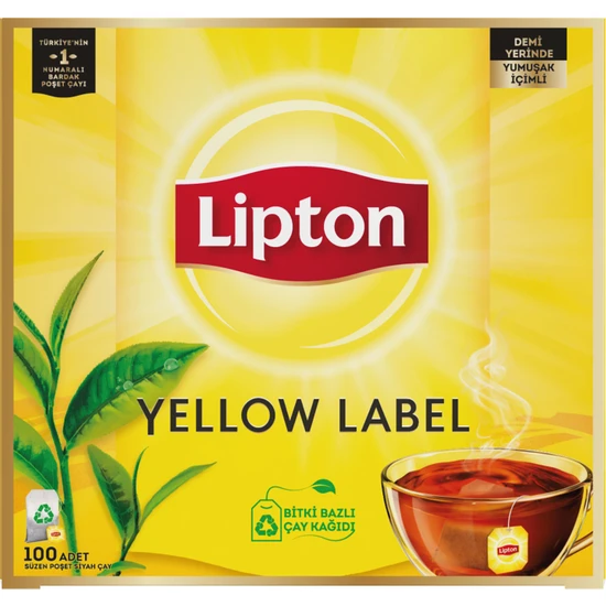 Lipton Yellow Label Bardak Poşet Çay 2gr 100lü
