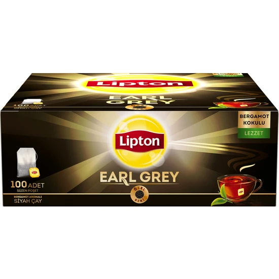 Lipton Earl Grey Bardak Poşet Çay 2gr 100lü
