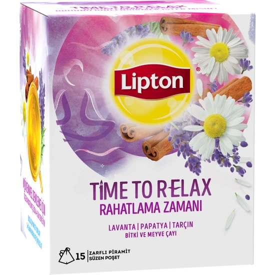 Lipton Time To Relax - Rahatlama Zamanı 22.5 gr Bardak Poşet Bitki Ve Meyve Çayı