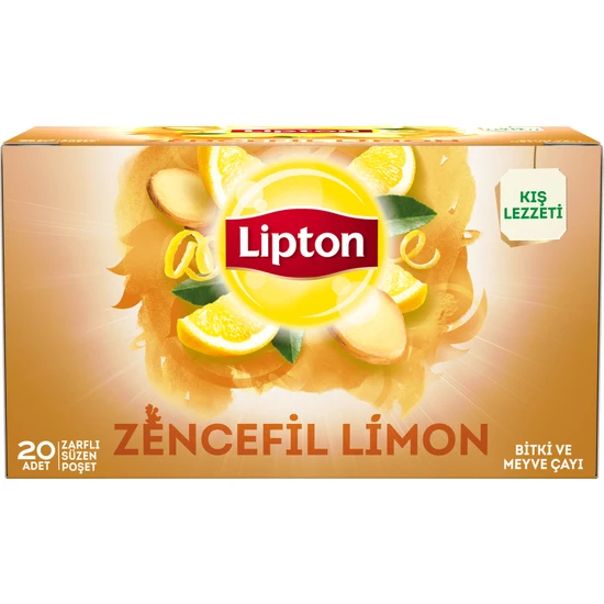 Lipton Bardak Poşet Bitki Ve Meyve Çayı Zencefil Limon 20'Li
