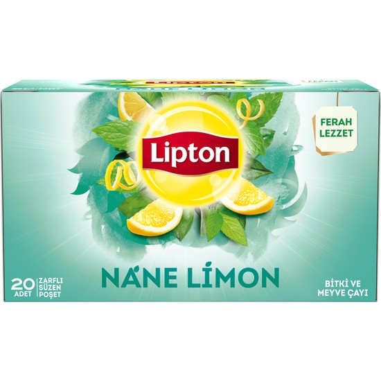 Lipton Bardak Poşet Bitki Ve Meyve Çayı Nane Limon 20'Li