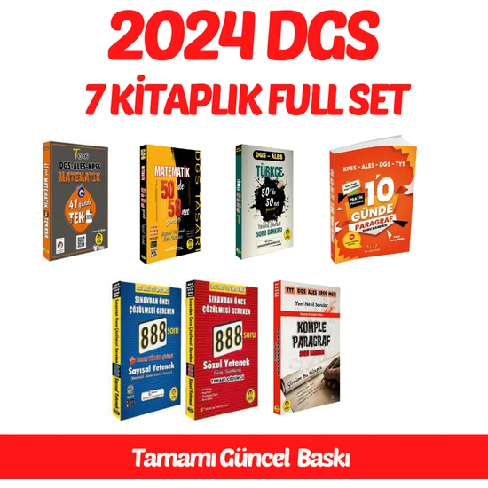 Tasarı Yayınları Dgs- Full Tekrar Seti