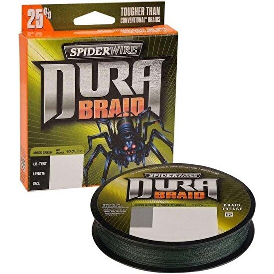 Spiderwire Dura Braid Ip Misina Moss GREEN-0.19MM - 135M - 16KG
