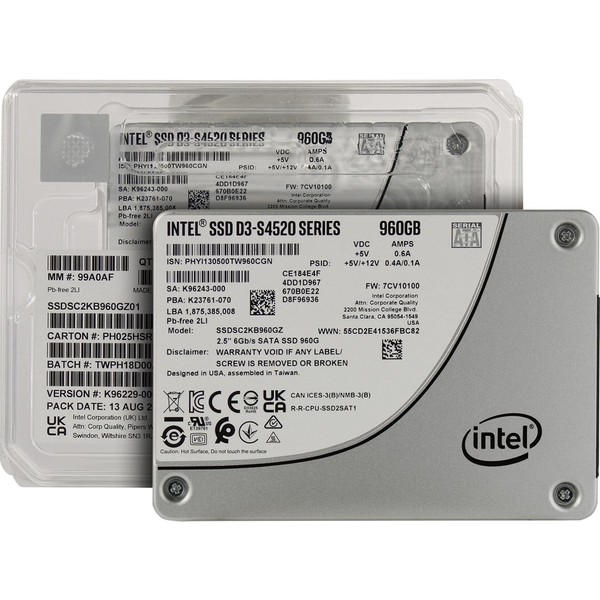 Intel D3-S4520 960GB Sata 3 SSD SSDSC2KB960GZ01 Fiyatları
