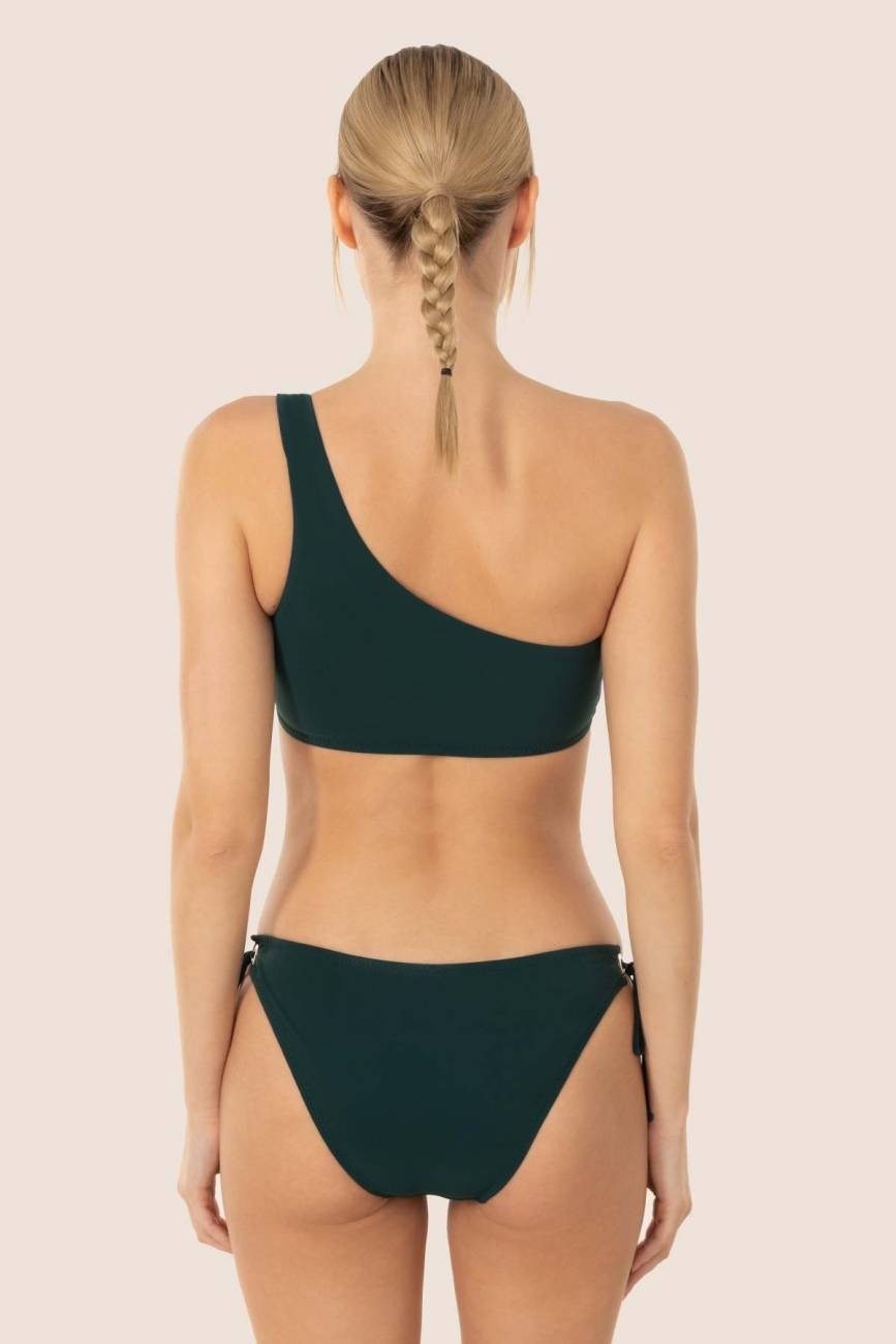 Ayyıldız 3405 Yeşil Tek Omuz Bikini Takımı görsel 2