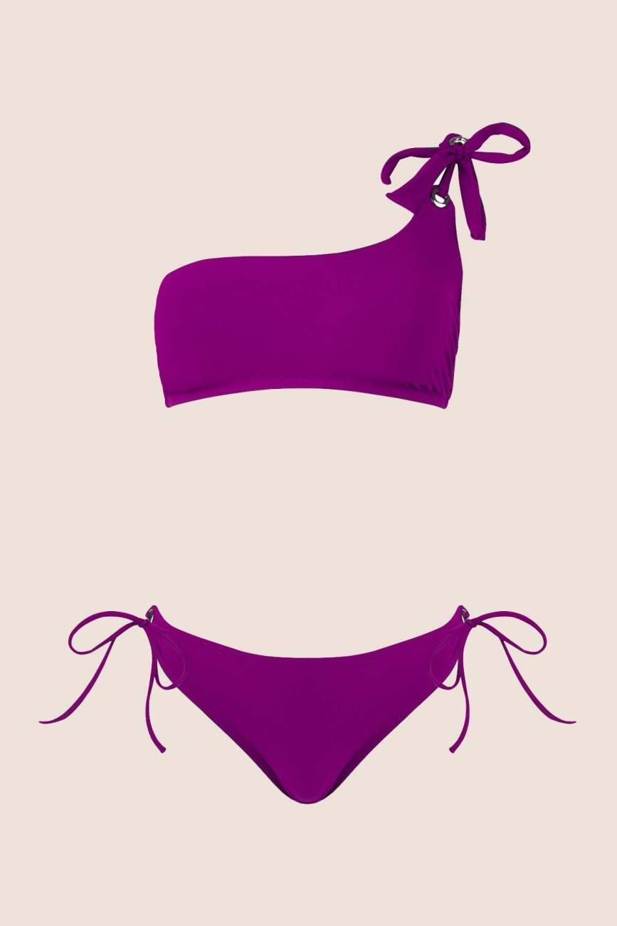 Ayyıldız 3405 Yeşil Tek Omuz Bikini Takımı görsel 8