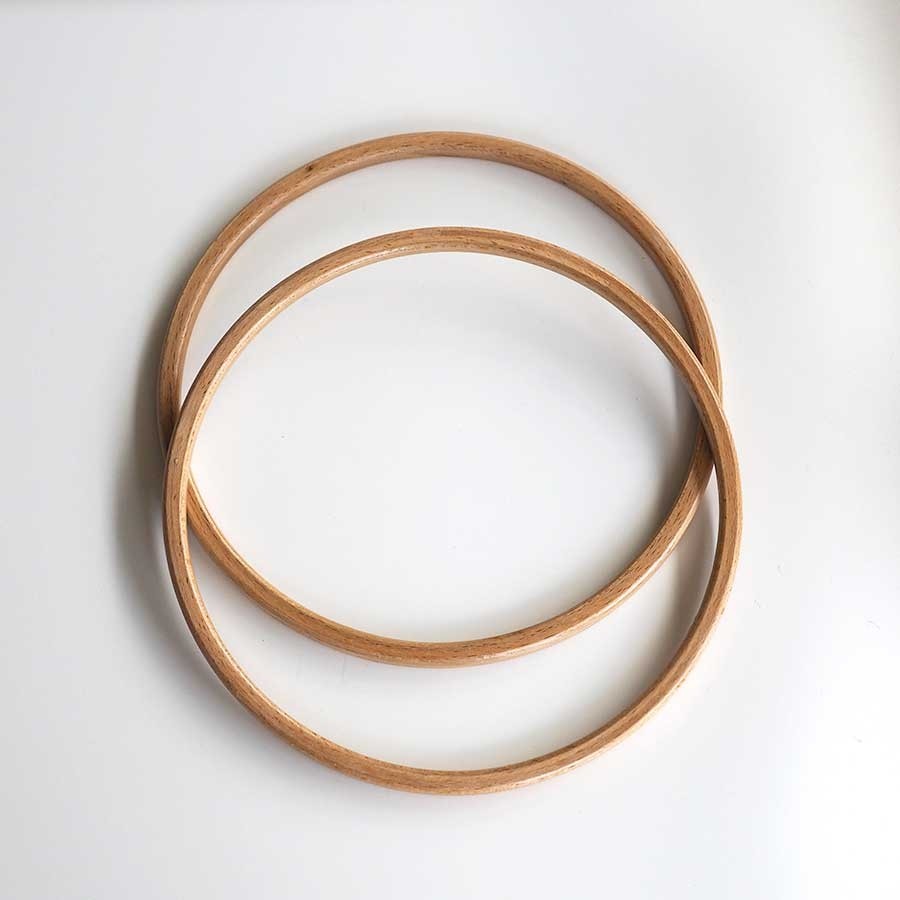 Şirin Kasnak Ahşap Çanta Sapı // Yuvarlak (12,5 cm 660-1)