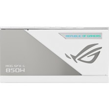 ASUS ROG LOKI SFX-L 850W PLATINUM MODÜLER ATX 3.0 UYUMLU 120MM PWM ARGB FAN PCIe 5.0 BEYAZ 10 YIL GARANTI