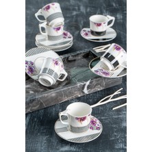 Acar Black Wall 6 Kişilik Kahve Fincanı Takımı - 90 ml