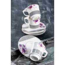 Acar Black Wall 6 Kişilik Kahve Fincanı Takımı - 90 ml
