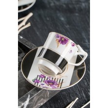 Acar Black Wall 6 Kişilik Kahve Fincanı Takımı - 90 ml