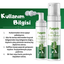 PUGALO Köpük Şampuan Kedi Tüy Dökülmesi Karşıtı Doğal İçerikli Aloe Veralı Kuru Köpük Şampuan