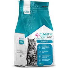 Carni Vet Diet Struvite Mevcut Strüvit Taşlarının Elimine Yetişkin Kedi Maması 1,5 kg