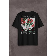 Kendim Seçtim The Cure Lovesong Love Song Rock Music Band Sırt Ön Baskılı Oversize Tişört T-Shirt