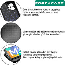 Forzacase Xiaomi Mix 4 Uyumlu Onix Serisi Carbon Fieber Silikon Kılıf