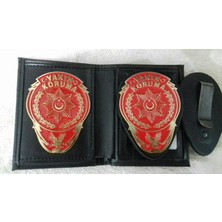 Aldatmaz Yakın Koruma Rozetlı Cüzdanı ve Kemer Rozeti