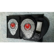 Aldatmaz Yakın Koruma Rozetlı Cüzdanı ve Kemer Rozeti