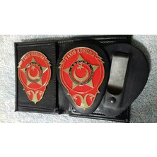Aldatmaz Yakın Koruma Rozetlı Cüzdanı ve Kemer Rozeti