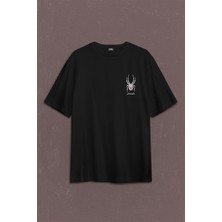 Kendim Seçtim Can-Am Spyder Bombardıier Roadster Örümcek Sırt Ön Baskılı Oversize Tişört T-Shirt