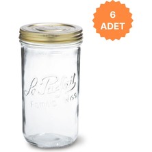 Le Parfait Familia Wiss Cam Kavanoz Sızdırmaz Kapaklı 1500ML (6 Adet)
