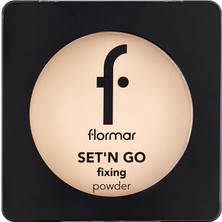 Flormar Set'n Go Nemlendirici & Parlama Karşıtı Sabitleyici Kompakt Pudra