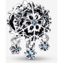 Pandora 792367C01-BUZLU Kar Tanesi Charm