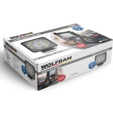 Wolfram 9 LED Kare Off Road Sis Farı Çalışma Lambası 10-30V 27W