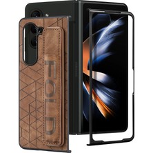 Telefon Kılıfı Samsung Galaxy Z Fold 3 Kalem Yuvalı Deri Telefon Kılıfı Kabuğu (Yurt Dışından)