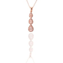 Neva jewelry Üçlü Sıra Taşlı Kolye