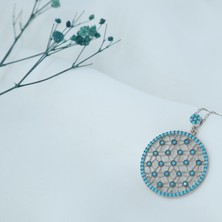 Neva Jewelry 925 Ayar Otantik Yaşam Çiçeği Firuze Taşlı Gümüş Kolye