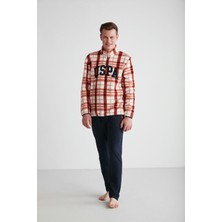 U.S. Polo Assn.   Erkek Turuncu Polarlı Pijama Takımı  18754