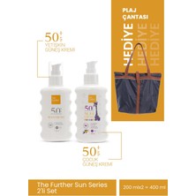 The Further Güneş Koruyucu Losyon Spf 50 Faktör Yetişkin + Çocuklar Için  200 ml + Plaj Çantası Hediye