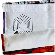 Alban Home Çiçek Temalı Dijital Baskı Çift Kanat Fon Perde 140X280