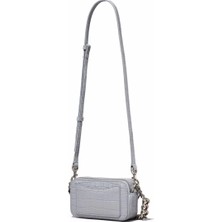 Marc Jacobs MJH154L01SP22-038 Gri Kroko Kadın Omuz Çantası