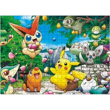 Bedeko Ahşap Mdf Puzzle Yapboz Pokemon 500 Parça 50*70 cm