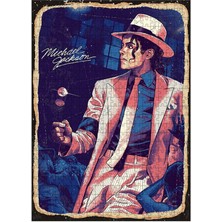 Bedeko Ahşap Mdf Puzzle Yapboz Michael Jackson Illüstrasyon 500 Parça 50*70 cm