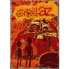 Bedeko Ahşap Mdf Puzzle Yapboz Gorillaz 500 Parça 50*70 cm