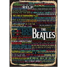 Bedeko Ahşap Mdf Puzzle Yapboz The Beatles Sözleri 500 Parça 50*70 cm